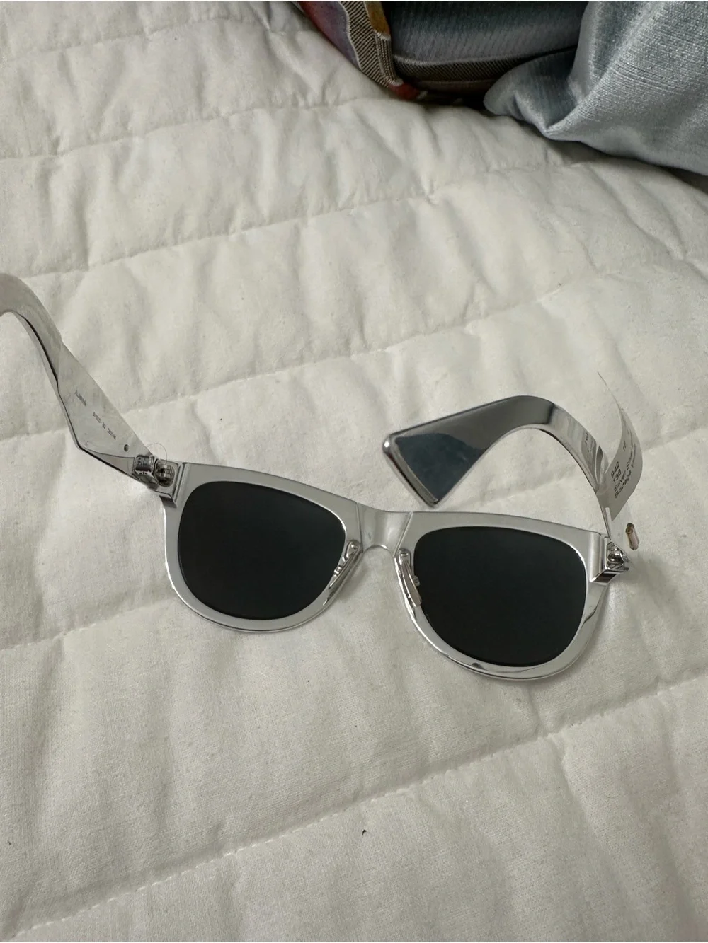 NWT Bottega Veneta Aluminum Classic D-Frame Sunglasses Silver Made in Italy